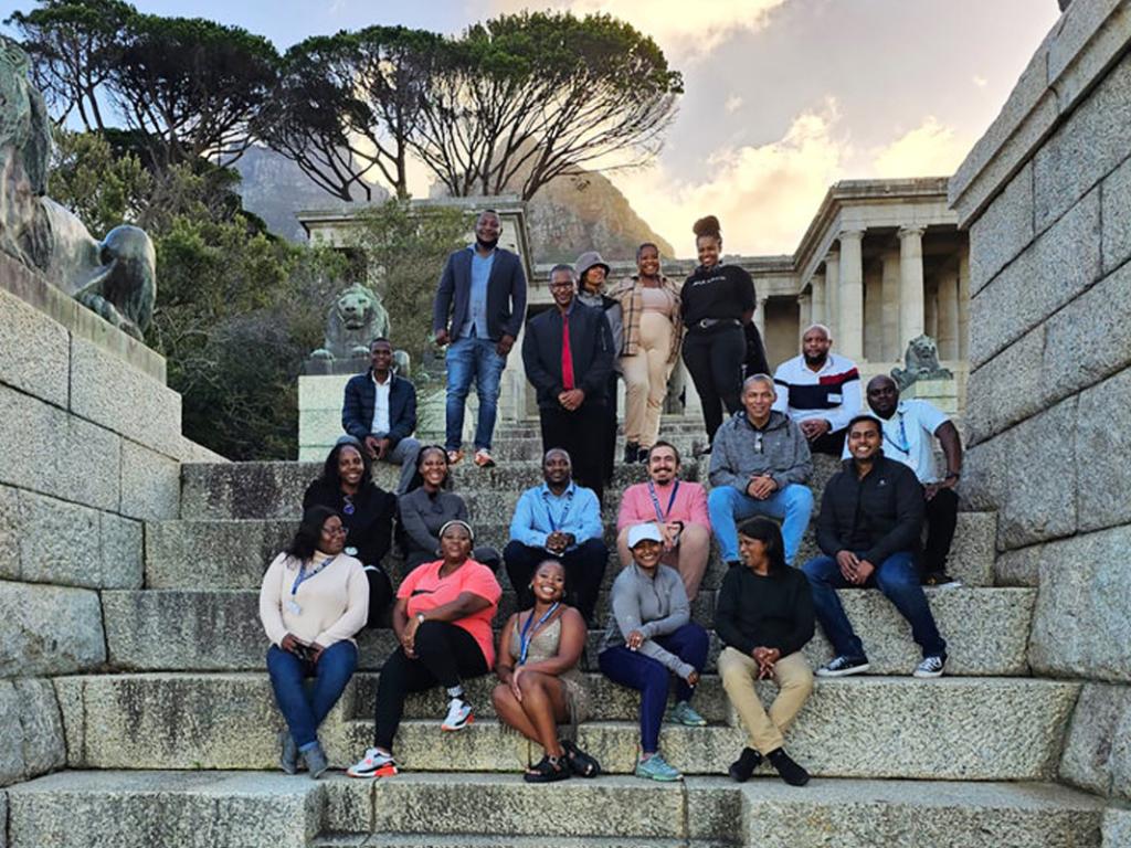 Group of participants on UCT campus